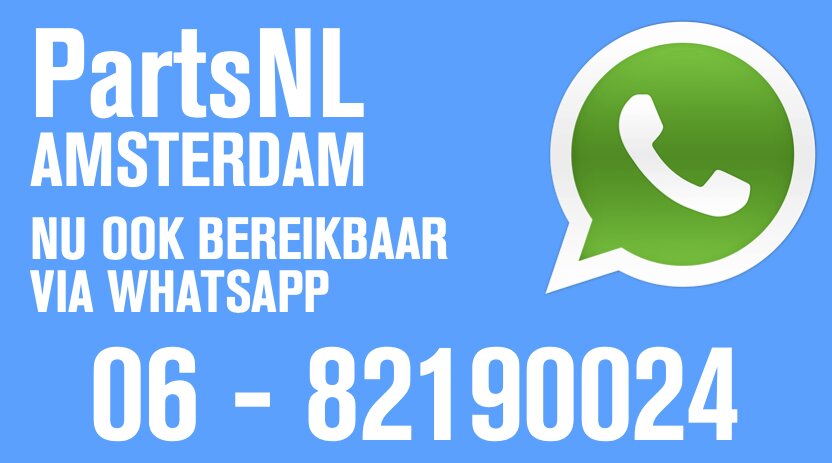 PartsNL Amsterdam ook bereikbaar via Whatsapp